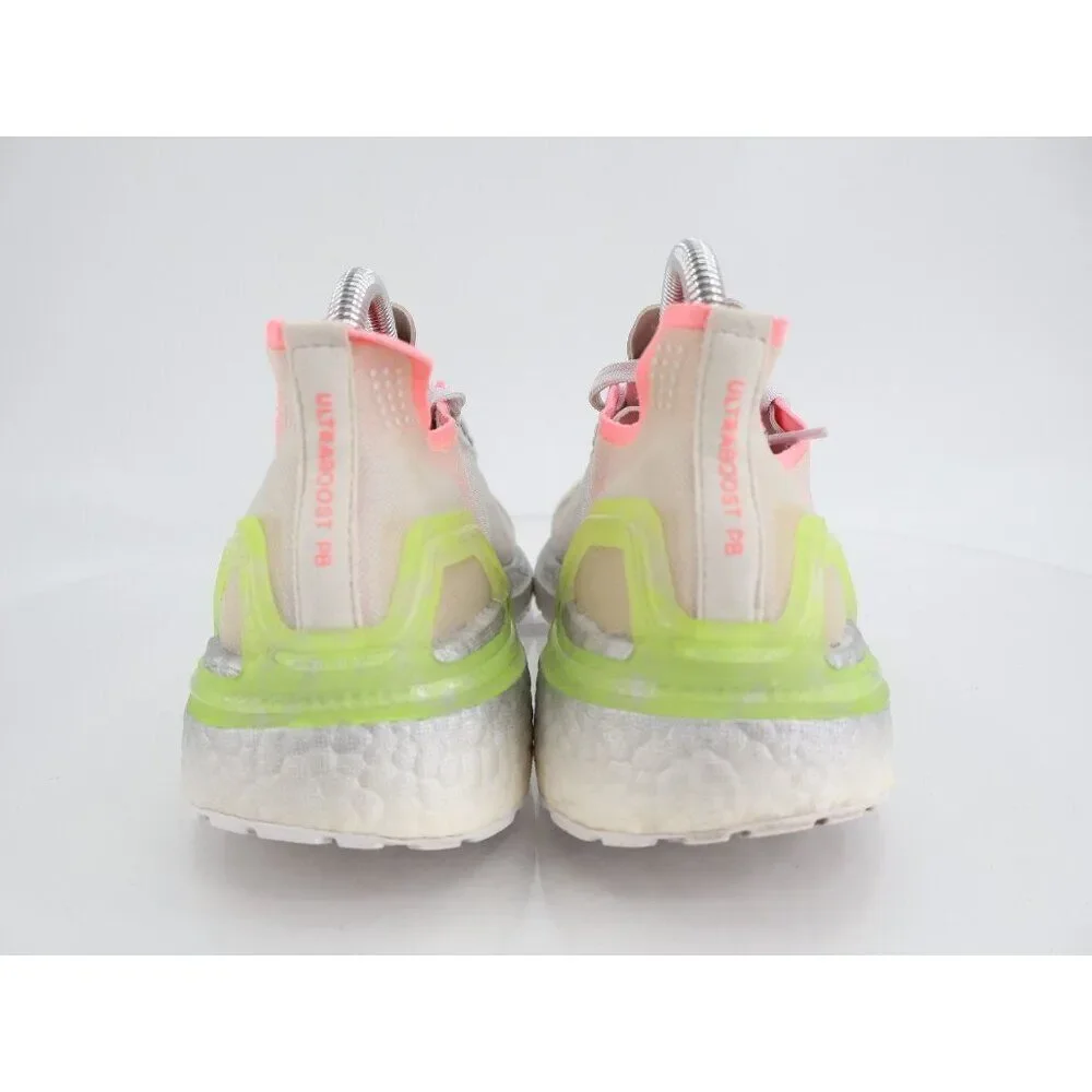 Adidas Ultraboost PB Running Shoes Women 7.5 Grey Silver White Continental Sole